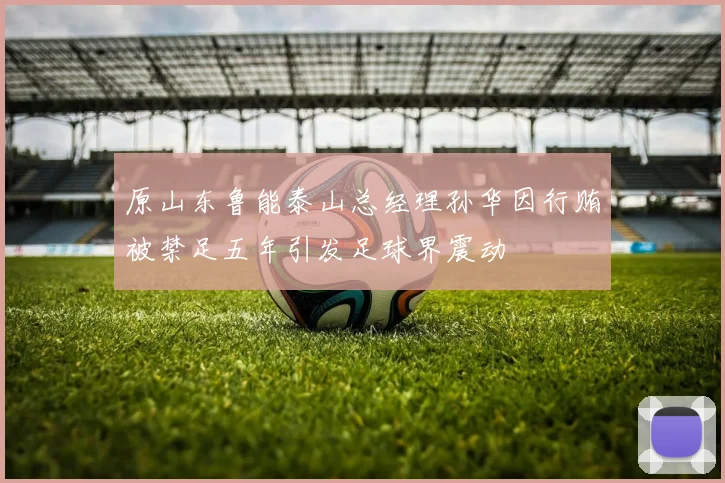 原山东鲁能泰山总经理孙华因行贿被禁足五年引发足球界震动